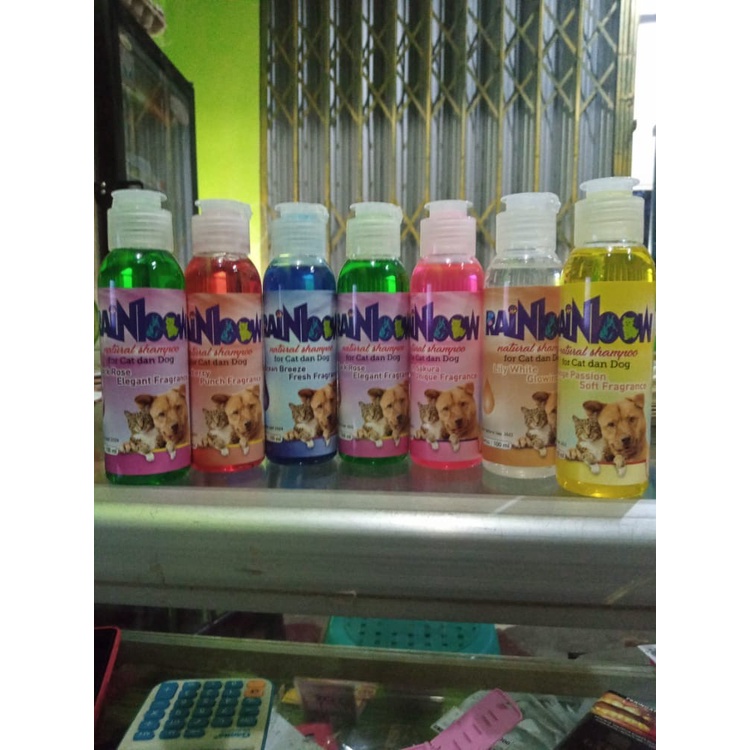 Rainbow natural shampoo untuk kucing dan anjing 100ml