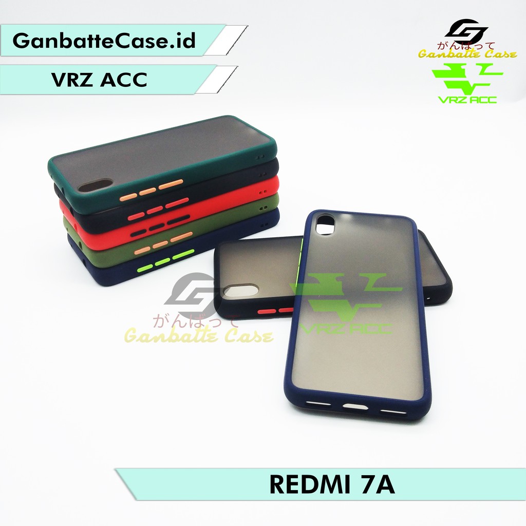 XIAO MI REDMI 7A HARD SOFT MATTE CASE POLOS WARNA MACARON
