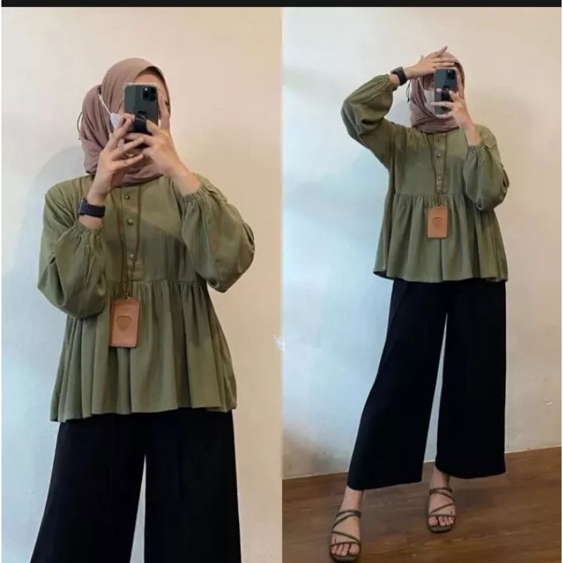 RANIA BLOUSE WANITA TERBARU 2022 VIRAL KEKINIAN /BLOUSE WANITA LENGA PANJANG/ BLOUSE WANITA JUMBO BLUSE WANITA MUSLIM 2022/BLUSE WANITA MURAH/BLUSE WANITA CRINKLE IMPORT/BLUSE WANITA LENGAN PANJANG KOREA STYLE/BLUSE PUTIH WANITA 2022 SIZE M-L-XL-XXL-XXXL