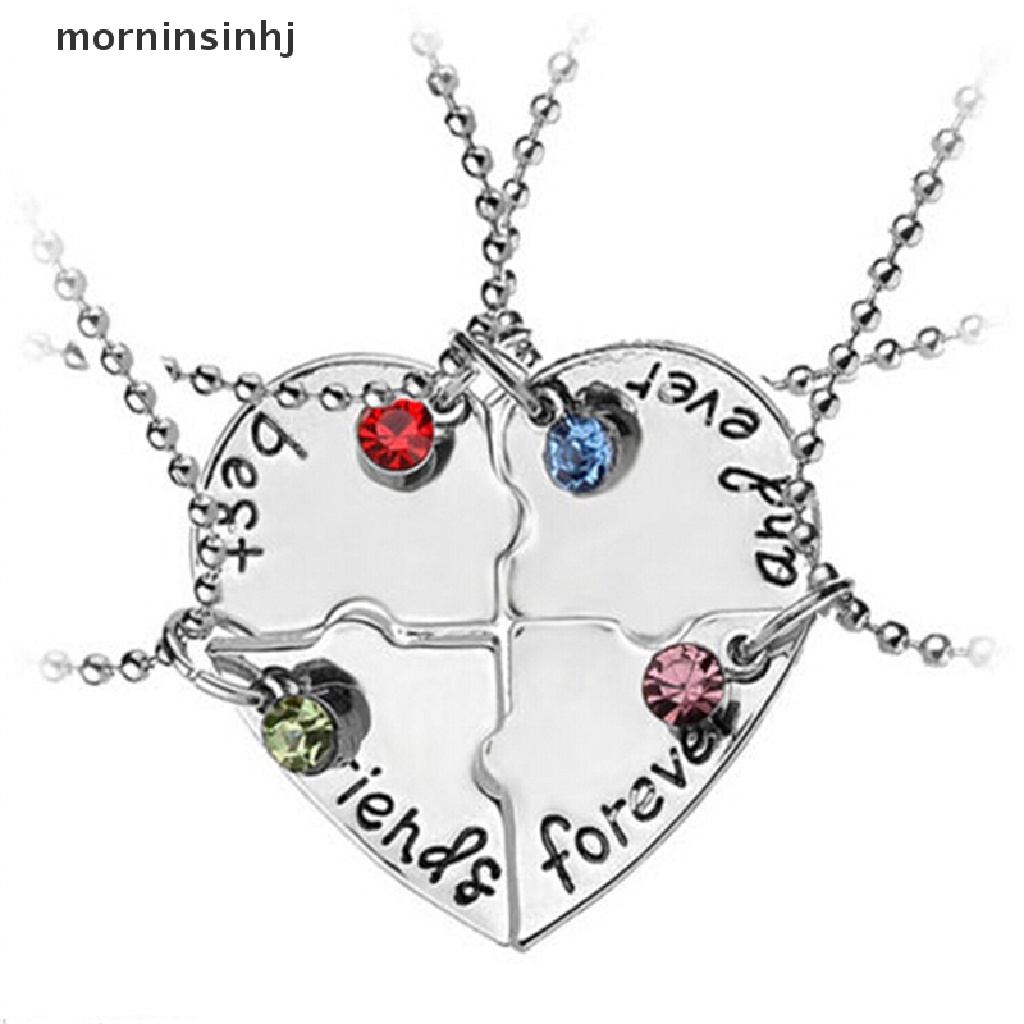 Mor Kalung Persahabatan Liontin Desain Kombinasi Hatitulisan Best Friends Forever Ever Untuk Wanita