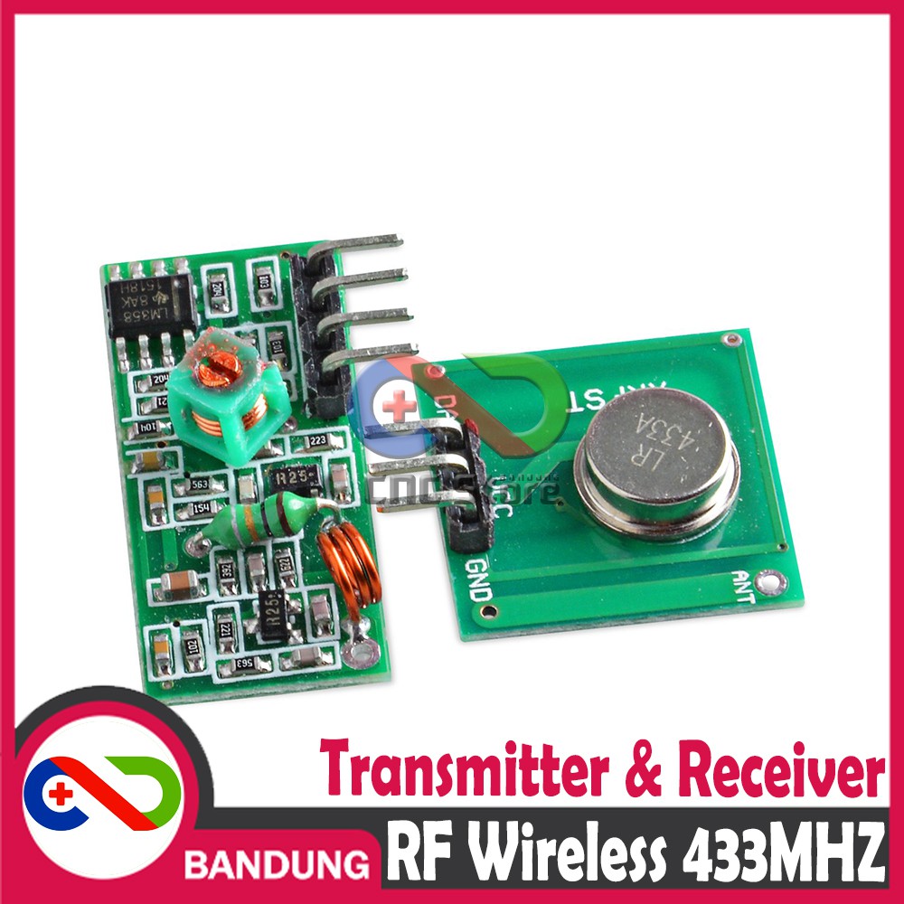 433MHZ RF WIRELESS TRANSMITTER &amp; RECEIVER PAIR MODULE