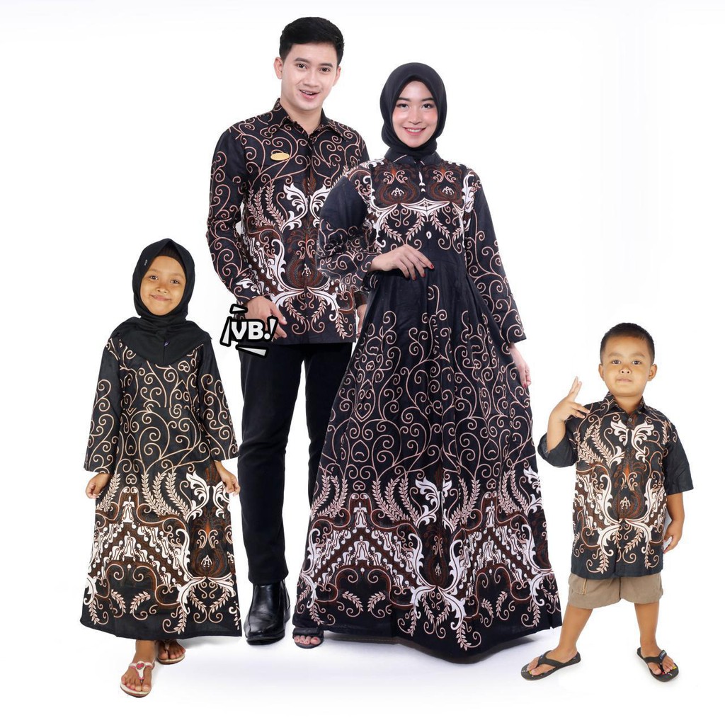 Maura Couple - Sania Ruffle Batik Couple Ori Ndoro Jowi Garansi Termurah Shopee - BATIK MODERN SOLO