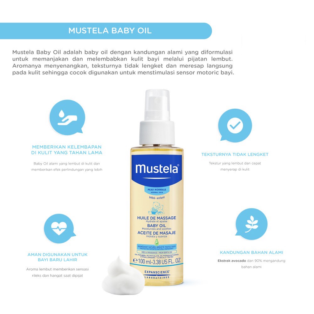 [PROMO] Mustela Baby Oil 100ml