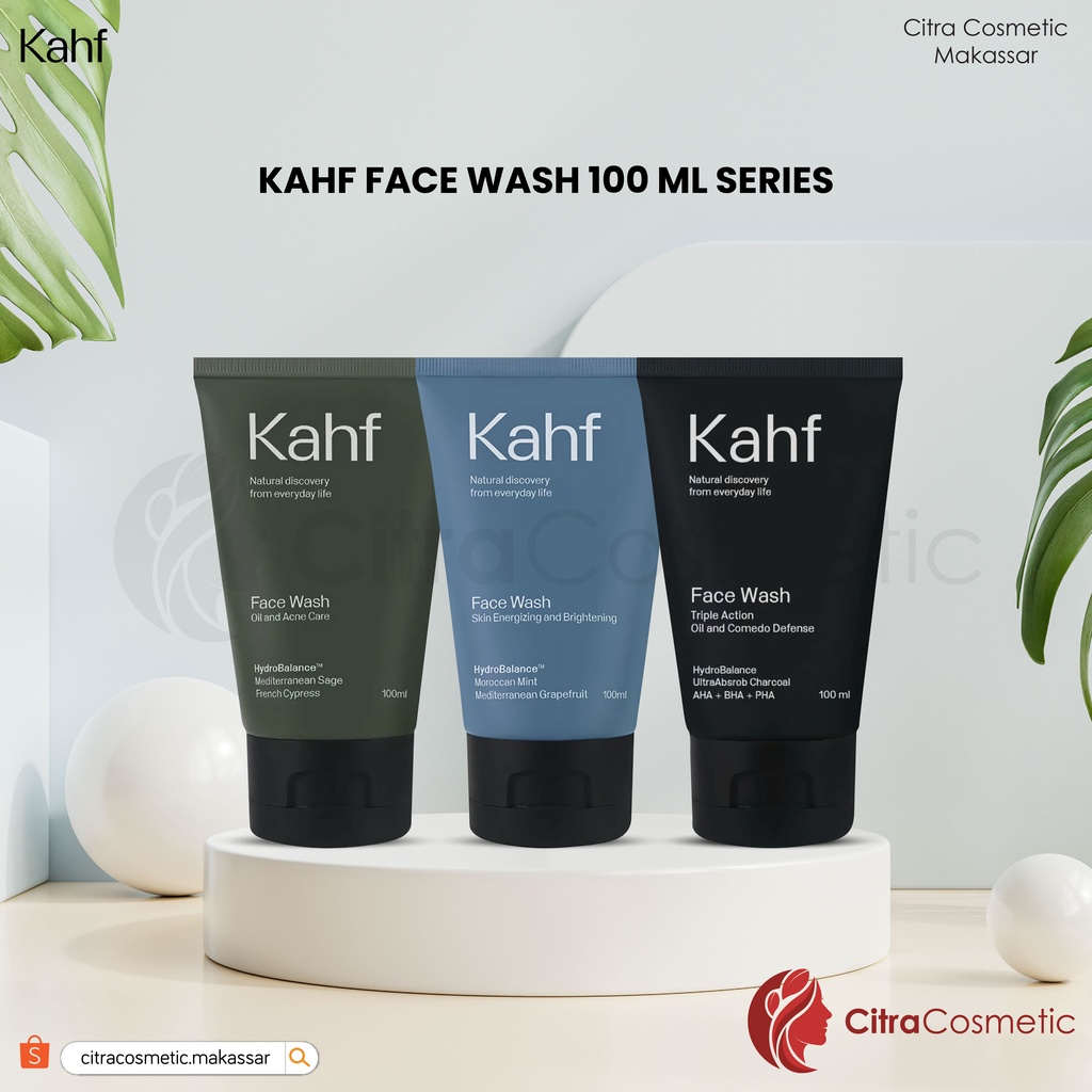 Kahf Face Wash Series Oil And Acne Care | Energizing &amp; Bright | Action Oil 100Ml