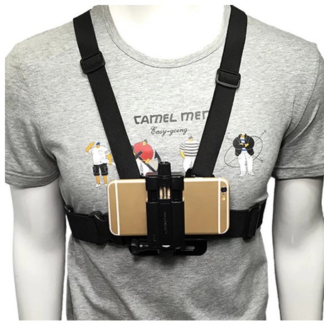 CHEST STRAP Mount Smartphone GoPro Hero Xiaomi BPro Action Cam Tali Strap Dudukan Dada Vlog HP