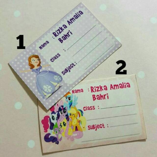 

Sticker untuk Buku / Sticker Mata Pelajaran