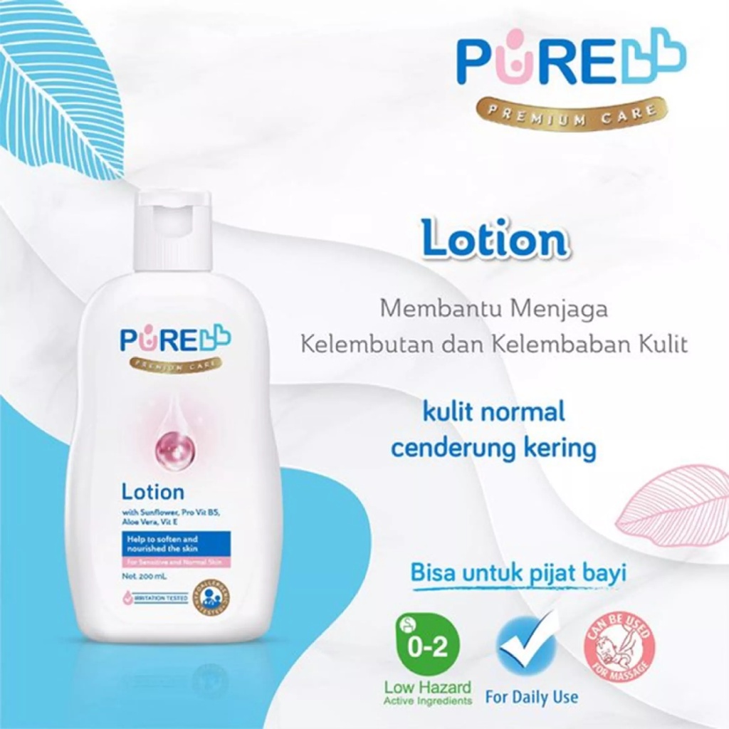 Purebb Lotion 200ml - Lotion Bayi