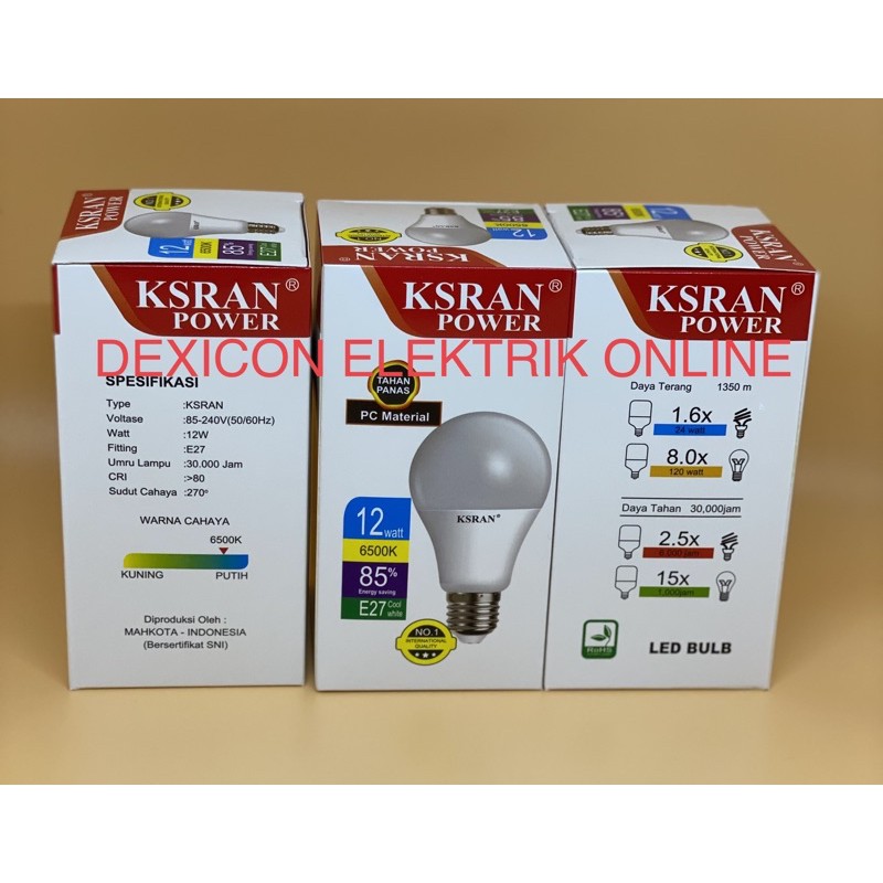 bohlam/KSRAN POWER BULB 12 watt/lampu led/bohlam led/lampu led terang/bohlam hemat energi/lampu terang led