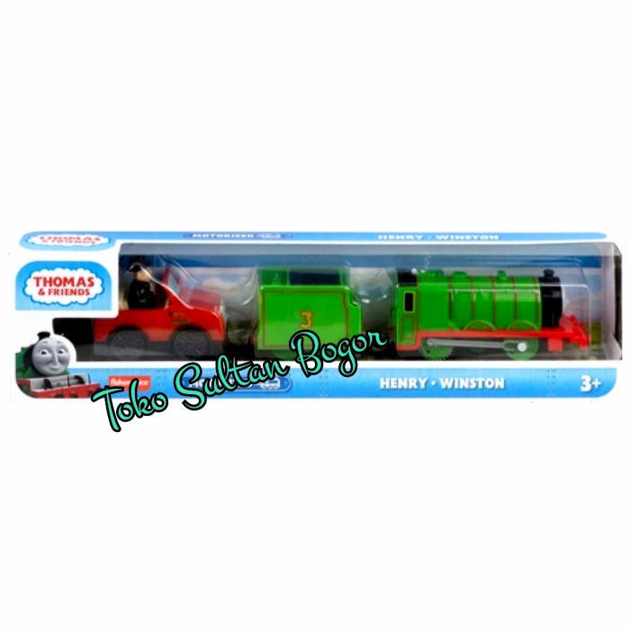 Eklusif Thomas And Friends Motorized Henry Winston Mainan Kereta Api Gandeng Murah