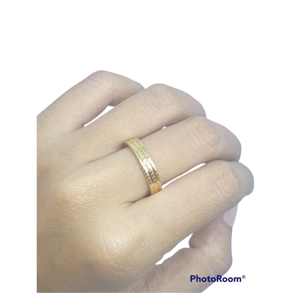 Cincin Couple Titanium ANTI KARAT SELAMANYA PGM CT140 (SATUAN)