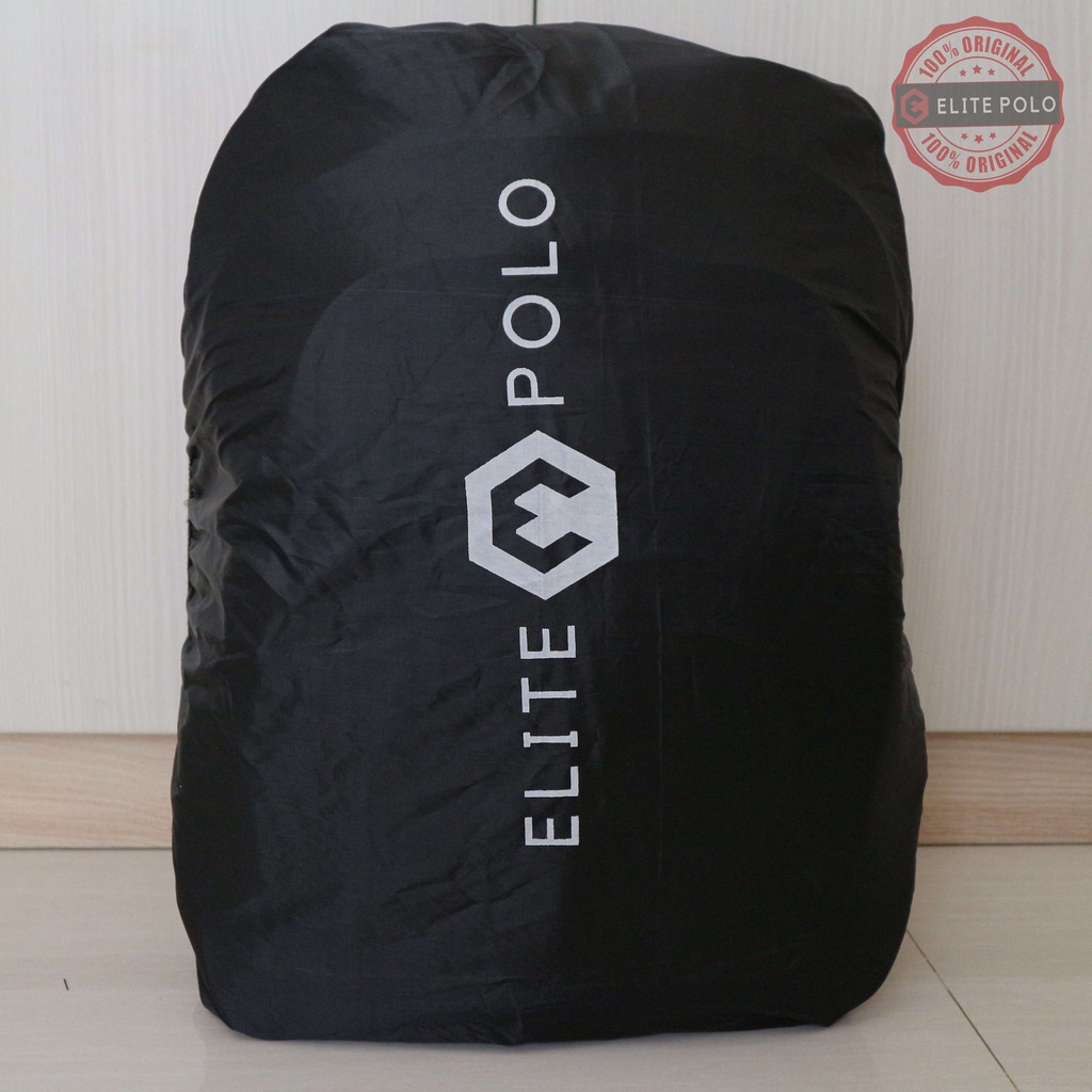 Tas Ransel Laptop Punggung Backpack Elite Polo Original FREE RAINCOVER + SLOT LAPTOP HARGA PROMO!!