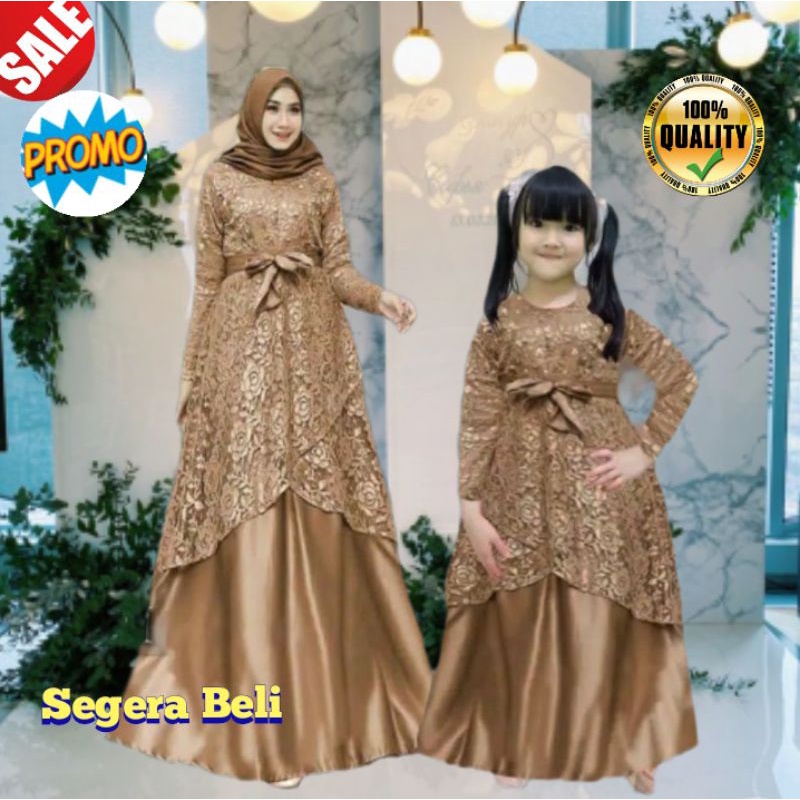 BAJU COUPLE KONDANGAN IBU ANAK PEREMPUAN UNDANGAN LAMARAN KEKINIAN TERBARU