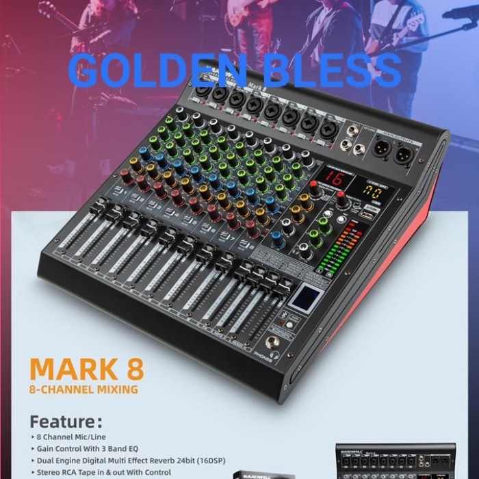 mixer audio hardwell mark 8 original