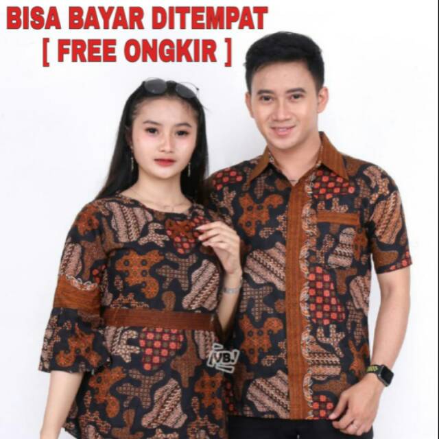  Baju  Couple  Batik  Remaja  Pasangan Serasi 2021  Shopee 