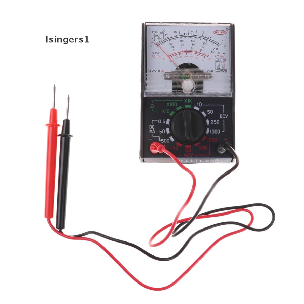 (lsingers1) Multimeter Analog DC / AC 1000V 250mA 1K