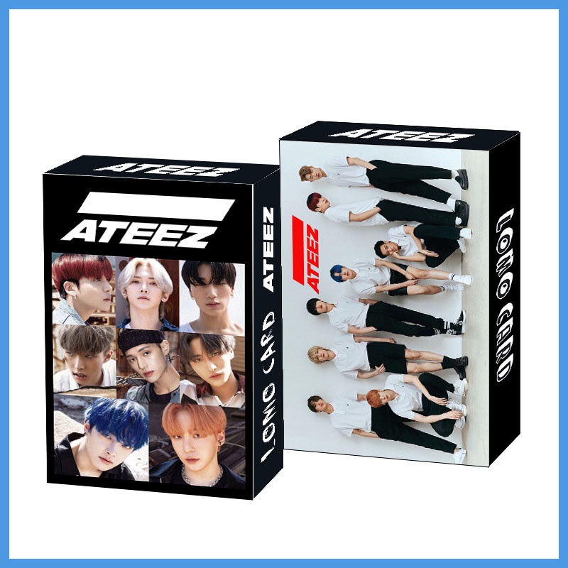 30pcs Kartu Pos Lomo Foto Kpop STRAYKIDS ATEEZ NCT