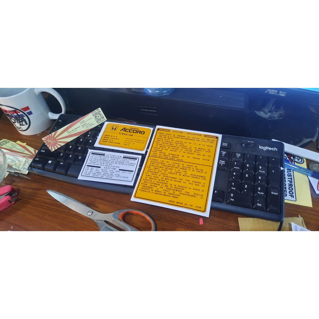 Stiker Honda Accord Executive 1985