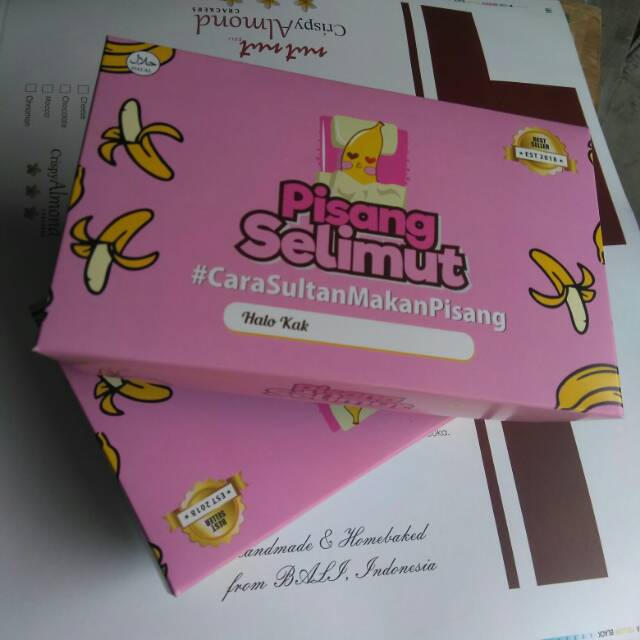 Dus Kemasan Pisang Coklat/ Nugget/ Keju Custom Lunchbox M