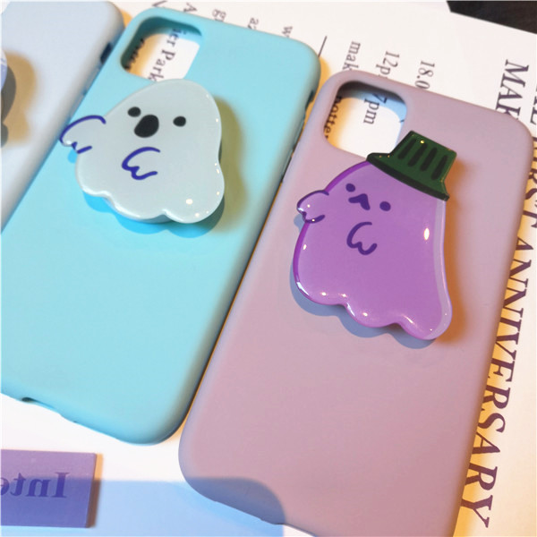 Halloween Popsocket Finger Holder Bentuk Kartun Ekspresi Lucu Untuk Iphone Oppo Vivo Xiaomi Redmi Samsung