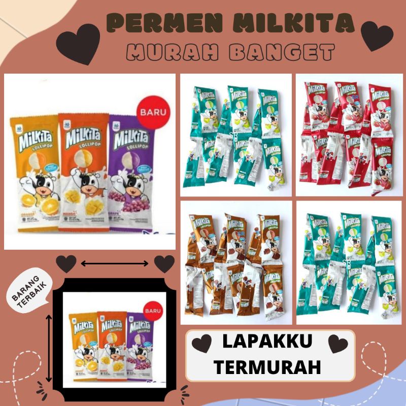 

MILKITA LOLLIPOP RASA COKLAT ( DAPET 12 PCS ) / PERMEN MILKITA MURAH BANGET