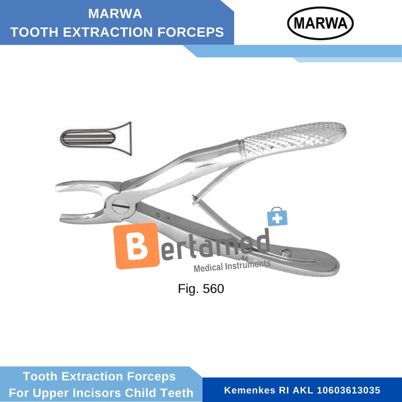 MARWA Tooth Extracting Forcep For Child / Tang Cabut Gigi Anak