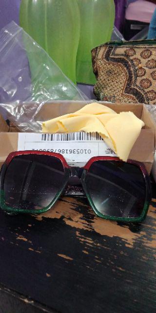 [bayar Di Tempat]kacamata Sunglass Bentuk Kotak Gaya Retro Untuk Wanita