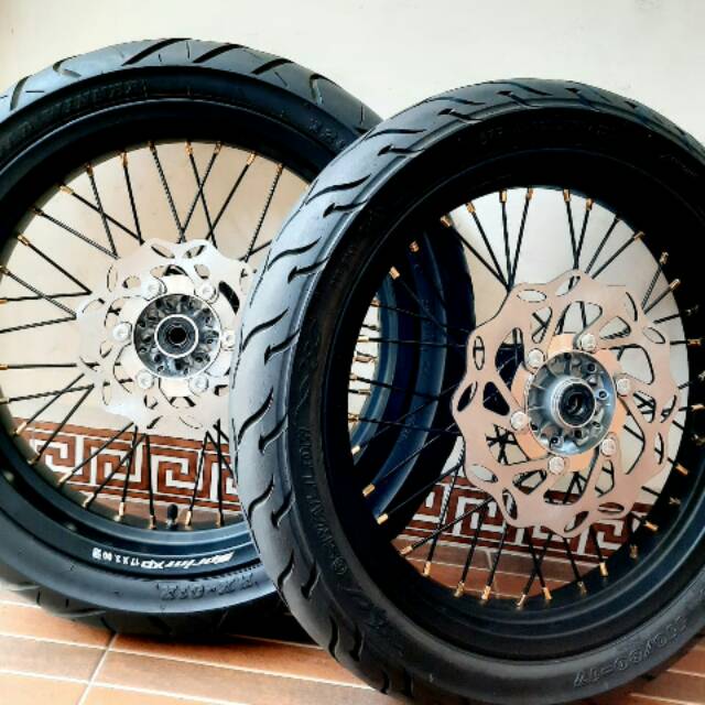 RODA SUPERMOTO KLX RODASET SUPERMOTO KLX RODA SET SUPERMOTO KLX WHEELSET SUPERMOTO KLX