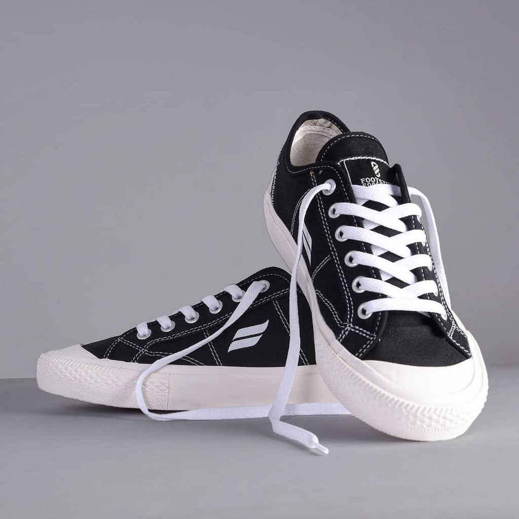 SCOTT BLACKWHITE |ManNeedMe x FSTP| Sepatu Sneakers Pria Vulcanized