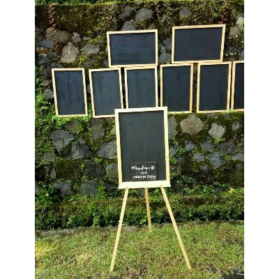 

PROMO Standing Papan Tulis Kapur 40x60cm papan tulis kayu papan tulis hitam chalkboard blackboard