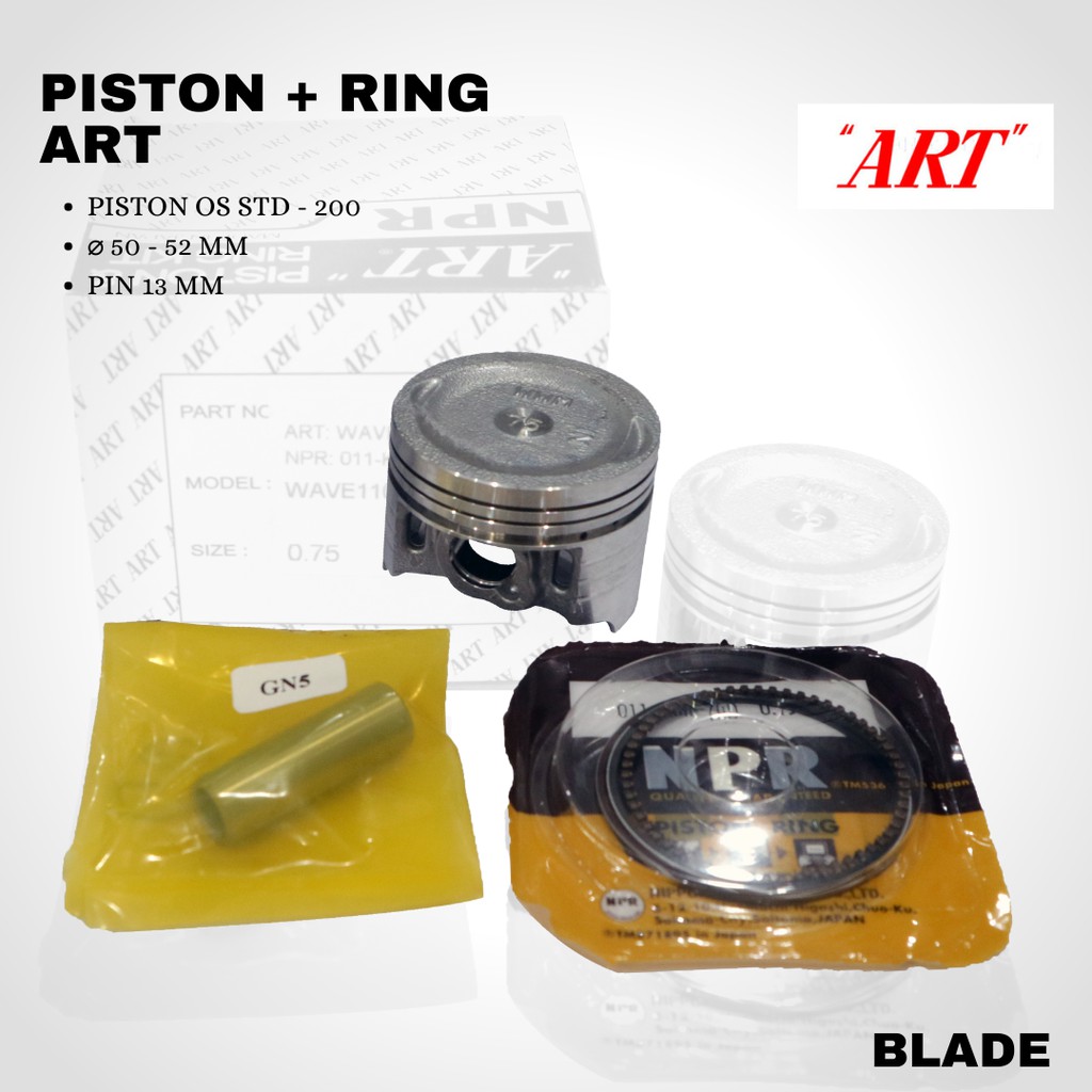 Seher Piston set Kit ART Blade Honda os std - 200 PIN 13