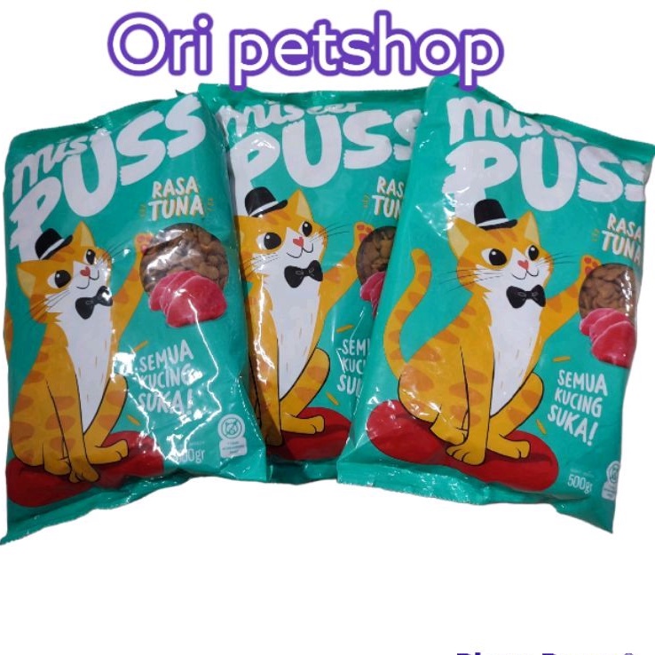 (2pcs) mister puss cat food makanan kucing Freshpack rasa TUNA