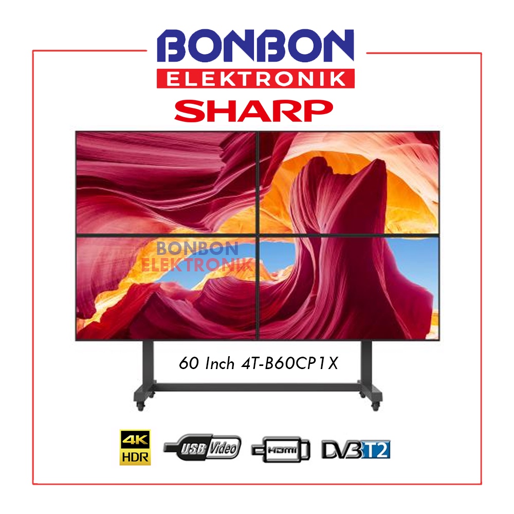 Sharp LED TV 60 Inch 4T-B60CP1X / 4TB60CP1X AQUOS 4K UHD For Business