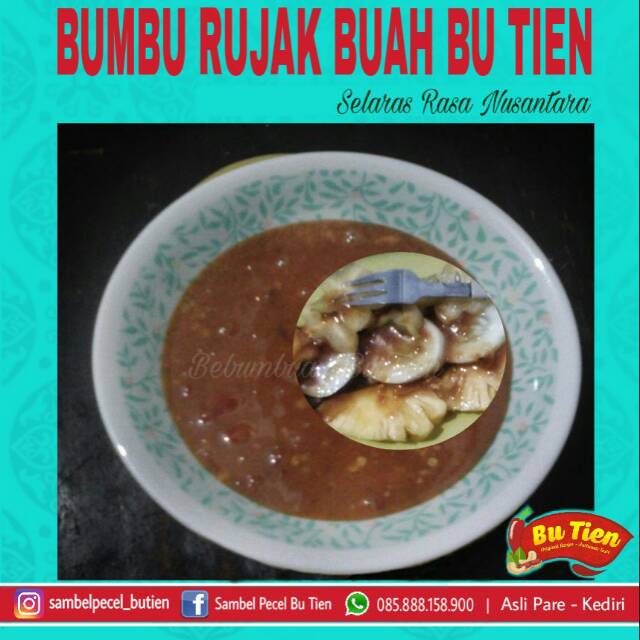 

Bumbu Rujak Buah Bu Tien | Tanpa trasi | Otentik taste Premium Quality