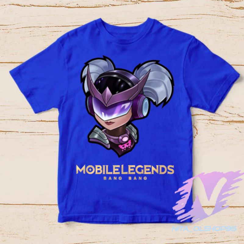 baju anak kaos anak mobile legends hero wan wan