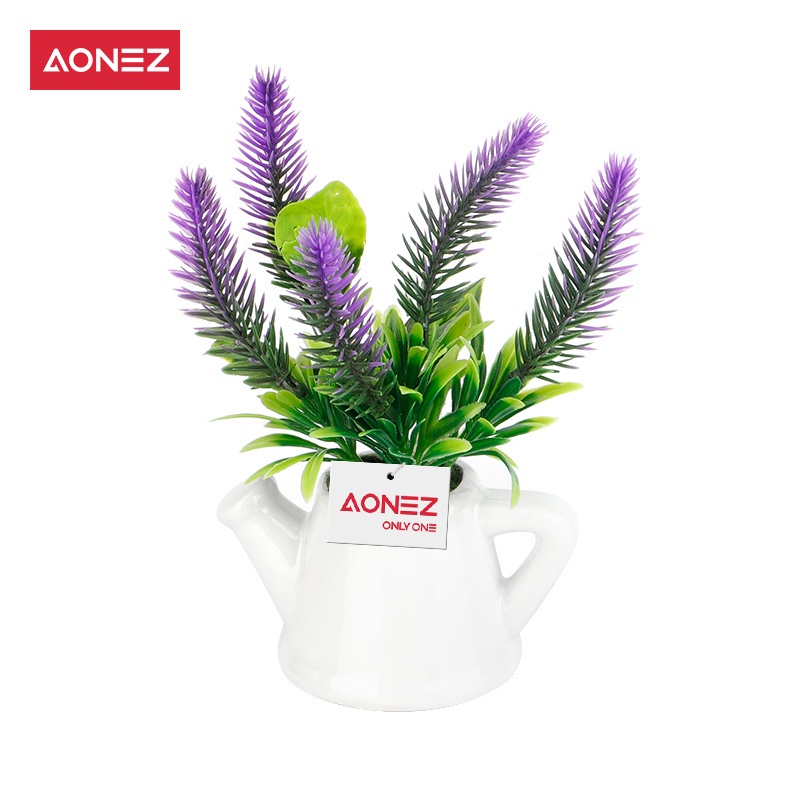 Aonez bunga hias bunga artificial murahbunga mini hiasan tanaman kaktus hias dengan pot-10