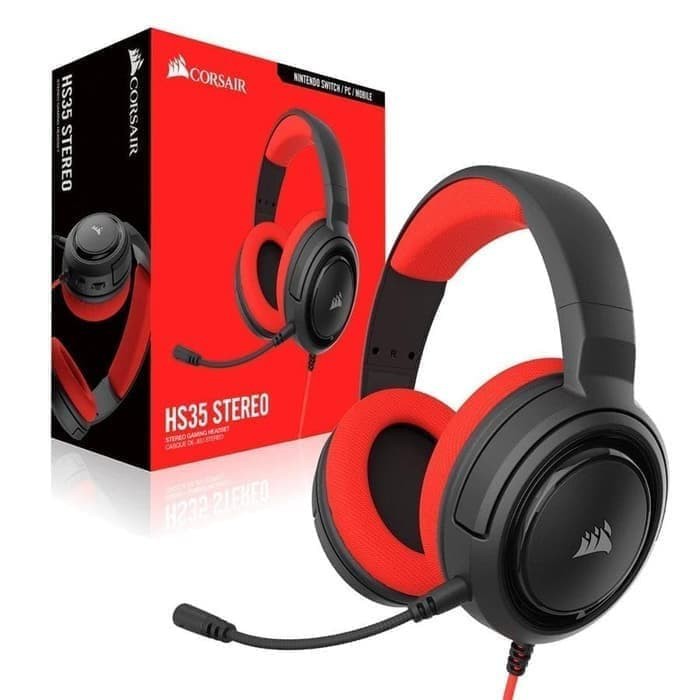 Corsair HS35 Stereo Gaming Headset RED