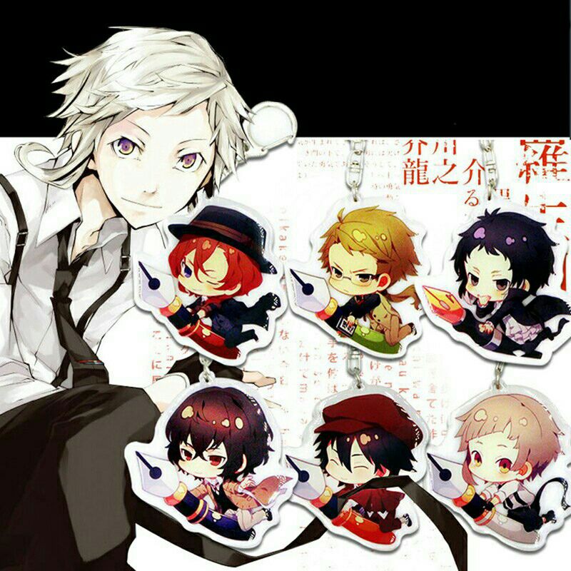 keychain & standee bungou stay dogs dazai osamu chuuya