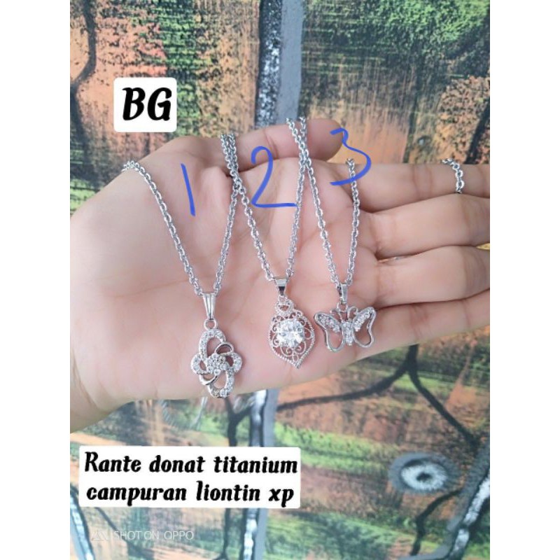 kalung liontin titanium kombinasi