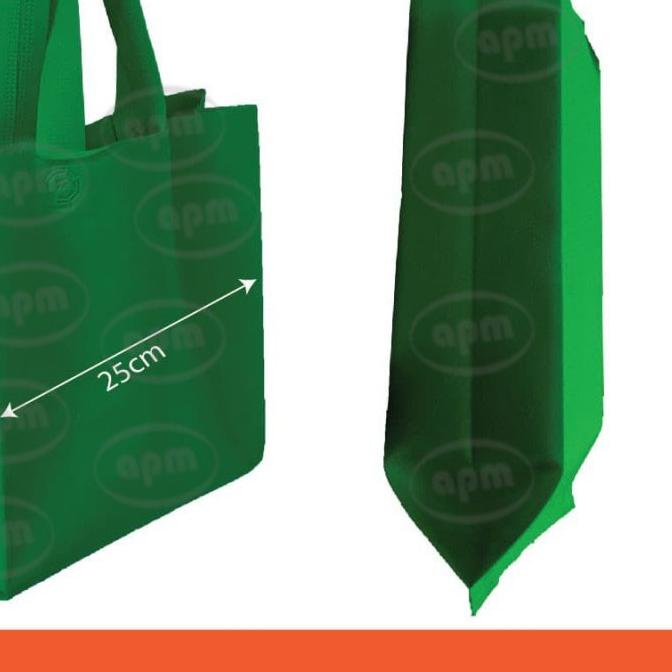 

► Tas Spunbond / Goodiebag Lipat Samping Ukuran 25cm x 35cm x 8cm Polos (12 pcs) ♣