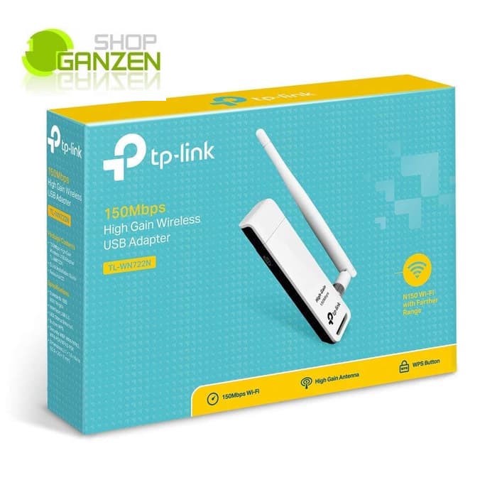 TP LINK TL-WN722N USB Adapter High Gain Wireless 150Mbps