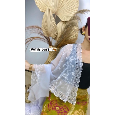 [BAHAN ] KEBAYA BALI BORDIR BUNGA CATUR/KEBAYA BALI / KEBAYA BORDIR / KEBAYA MURAH / KAIN KEBAYA