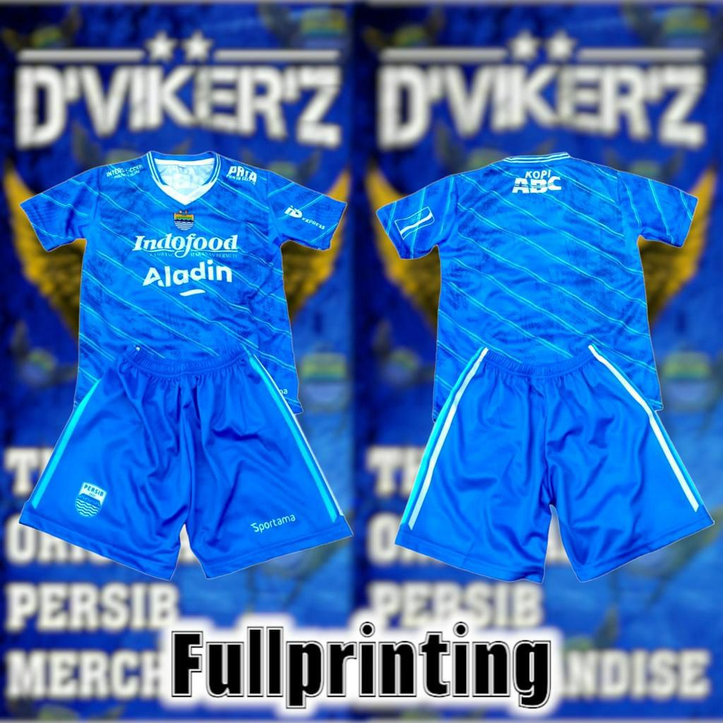 TERLARIS Baju bola anak persib 2022 2023 setelan FULLPRINTING  request nama sendiri