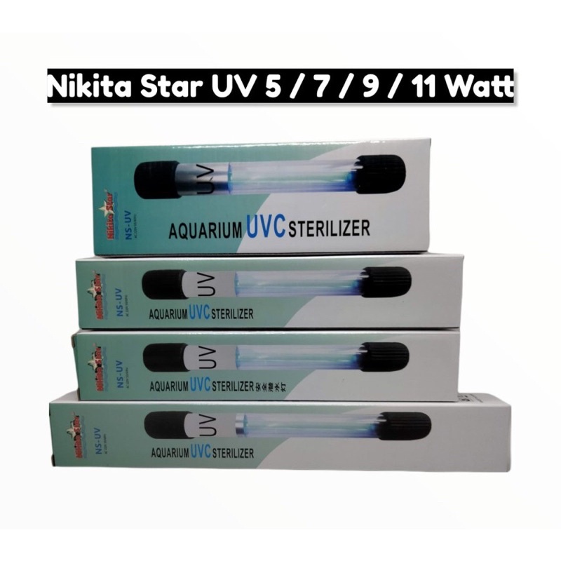 LAMPU NIKITA STAR 5 7 9 11 Watt Lampu UV Ultra Violet Aquarium Lampu Kebutuhan Aquascape Akuarium Murah