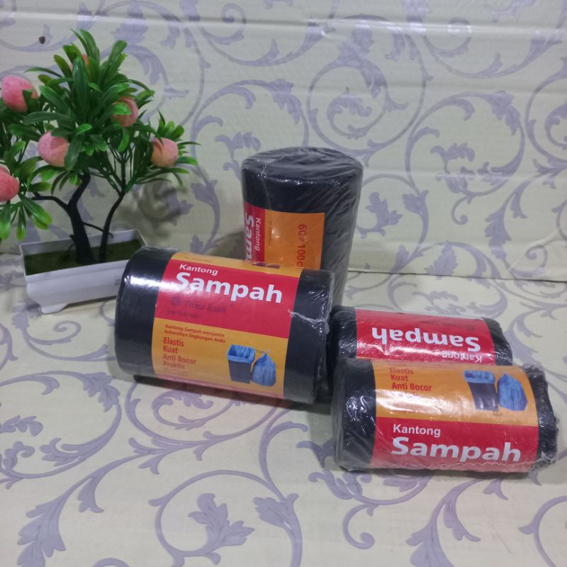 Kantong plastik sampah tebal.isi 20 lembar/plastik sampah tebal isi 20 lembar