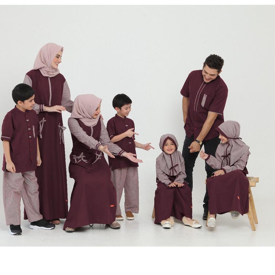 Paling Diminati NIBRAS GAMIS COUPLE KELUARGA MUSLIM SARIMBIT NIBRAS COUPLE 68