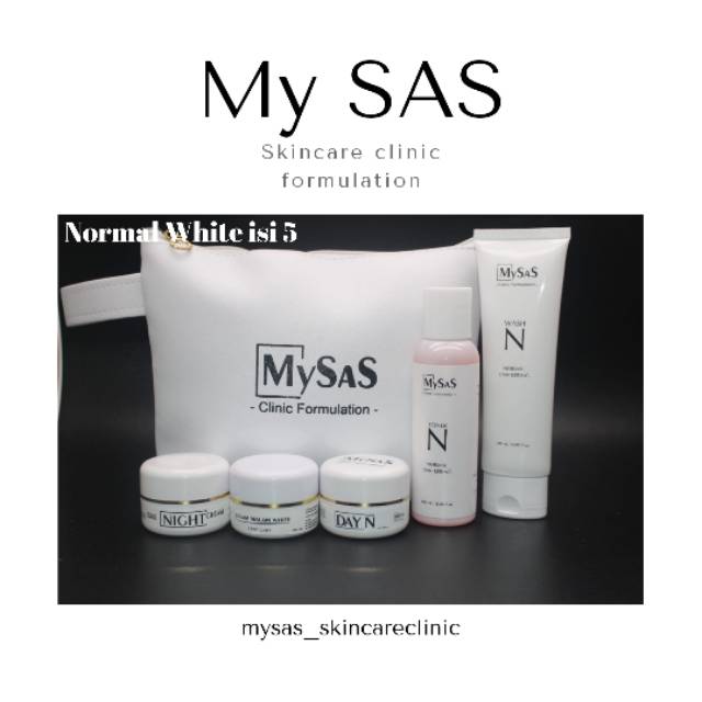 My sas skincare clinic paket normal atau kulit kering whitening