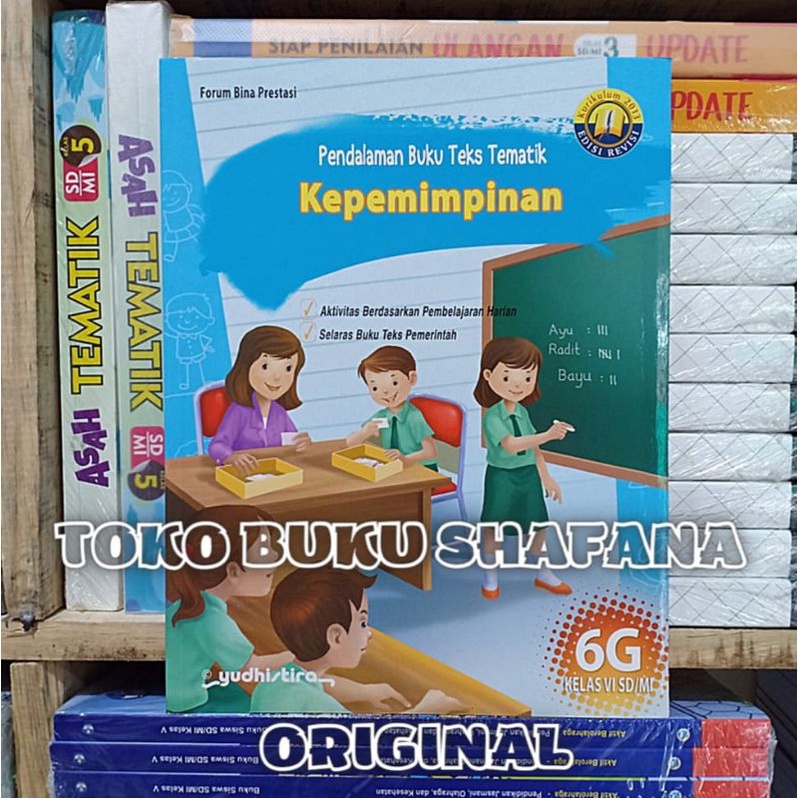 EDISI REVISI !!! PAKET PBT KELAS 6 SD 6F 6G 6H 6I YUDHISTIRA K13 - PENDALAMAN BUKU TEKS TEMATIK