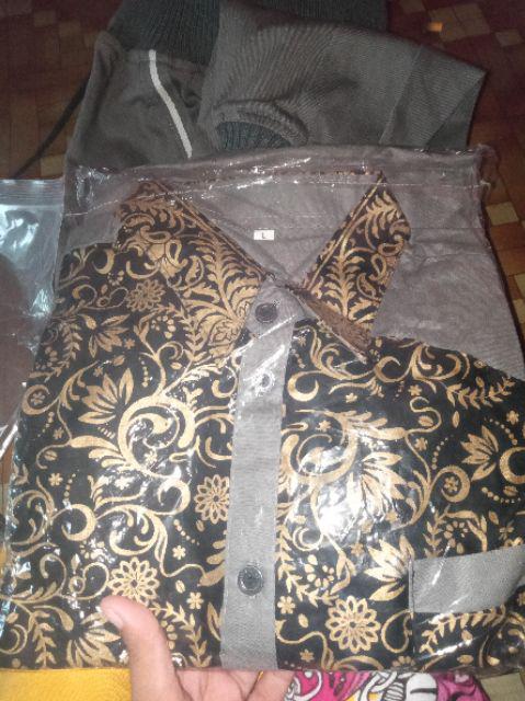 Bswart Batik Hrb026 Hem Batik Pria Lengan Pendek Batik Pekalongan Batik Indonesia