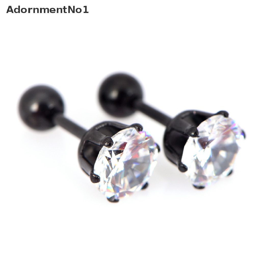 (AdornmentNo1) 1 Pasang Anting Tusuk Bahan Titanium Steel Untuk Wanita