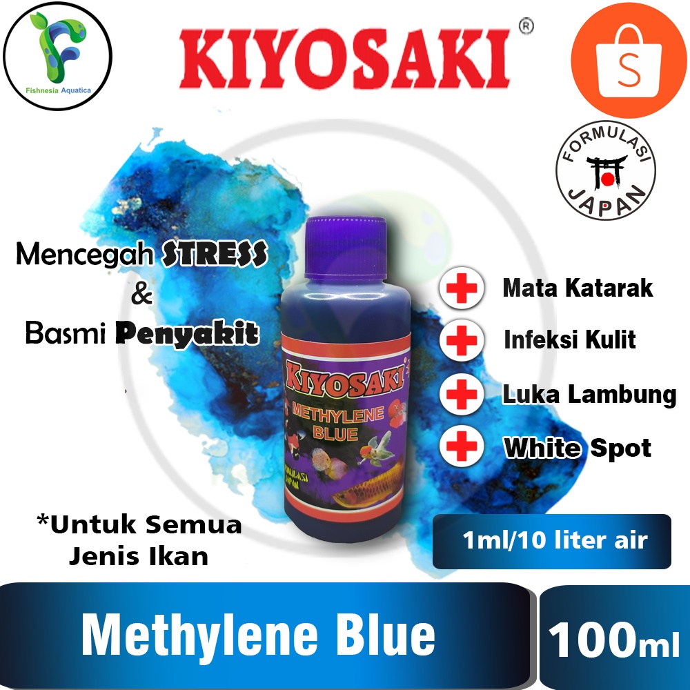 Kiyosaki Methylene Blue Obat Ikan/Obat Biru 100mL